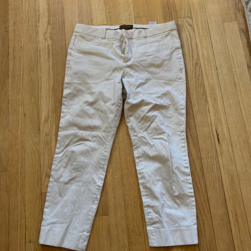 Banana Republic striped work pants. Size 10